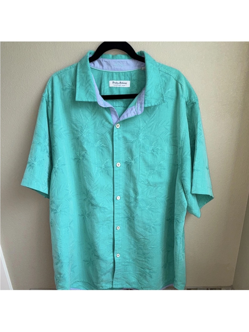 Tommy Bahama Coconut Point Aqua Palm Shirt XXL